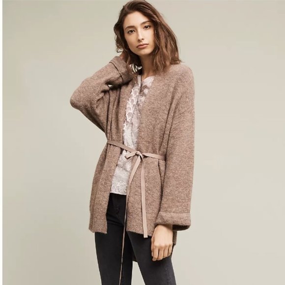 Anthropologie Sweaters - Anthropologie Moth Vallon Ribbon Tie Long Cardigan